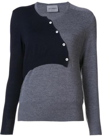 Les Animaux 'faux Cardigan' Sweater, Women's, Size: Medium, Black, Merino