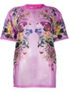 Givenchy Floral Print Sheer T-shirt