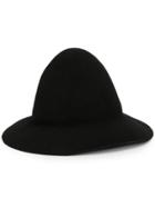 Yohji Yamamoto Almond-shaped Fedora - Black