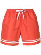 Gcds Logo Swim Shorts - Red