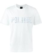 Juun.j Pilier Appliqué T-shirt, Men's, Size: 46, White, Cotton