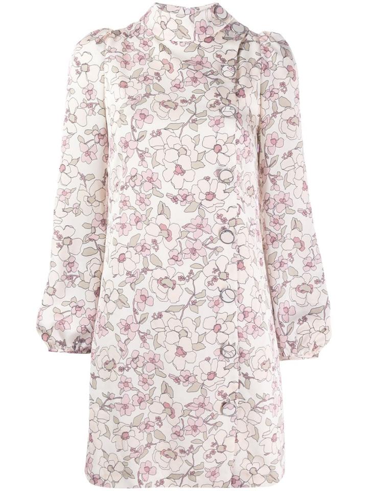 Goat Inca Floral Shift Dress - Neutrals