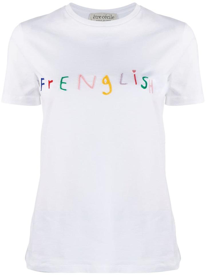 Être Cécile Frenglish T-shirt - White