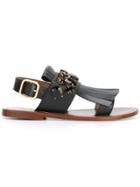Marni Embellished Sandals - Black
