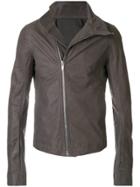 Rick Owens Mollino Leather Biker Jacket - Grey