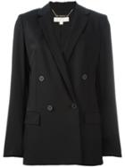 Michael Michael Kors Double Breasted Jacket, Women's, Size: 6, Black, Wool/spandex/elastane/polyester