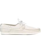 N.d.c. Made By Hand Alithia Boat Shoes, Men's, Size: 41, White, Leather/rubber