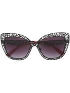 Dolce & Gabbana Eyewear Lace Sunglasses - Black