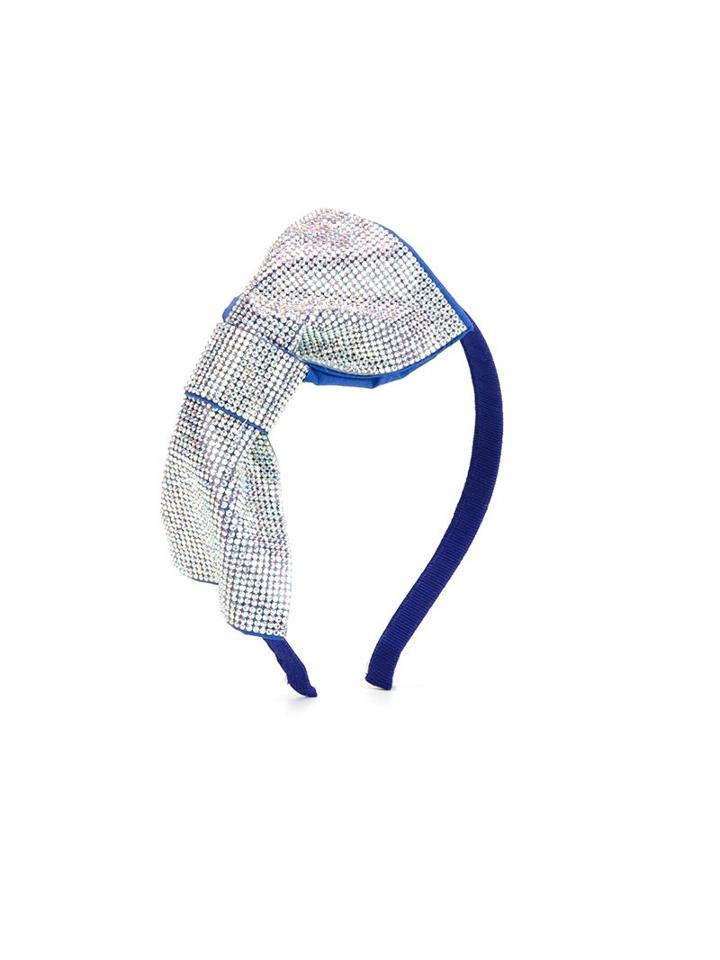 Simonetta Oversized Bow Headband, Girl's, Blue