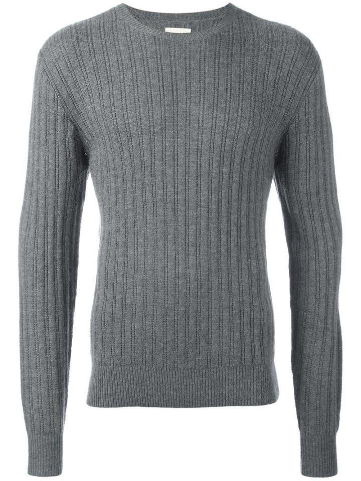 Bellerose Crew Neck Jumper, Men's, Size: Medium, Grey, Acrylic/polyamide/viscose/wool
