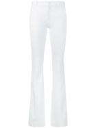 Joseph - Flared Trousers - Women - Cotton/spandex/elastane/viscose - 36, White, Cotton/spandex/elastane/viscose