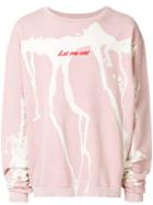 Mirror By Paura Printed Sweatshirt - Pink & Purple