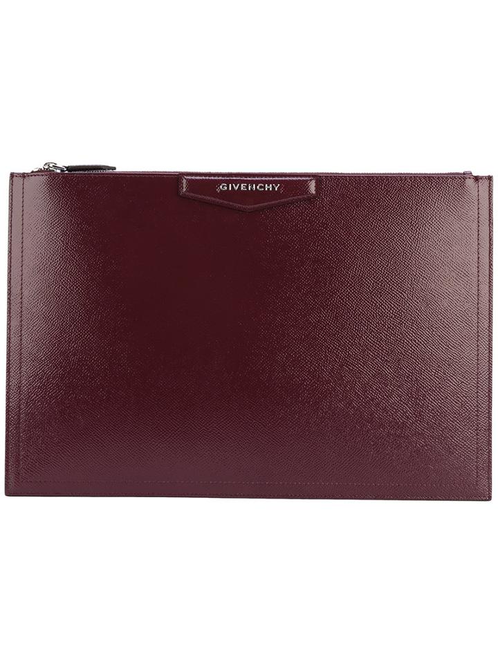 Givenchy - Antigona Pouch Clutch - Women - Calf Leather - One Size, Red, Calf Leather