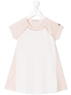 Moncler Kids Bicolour T-shirt Dress, Girl's, Size: 6 Yrs, White
