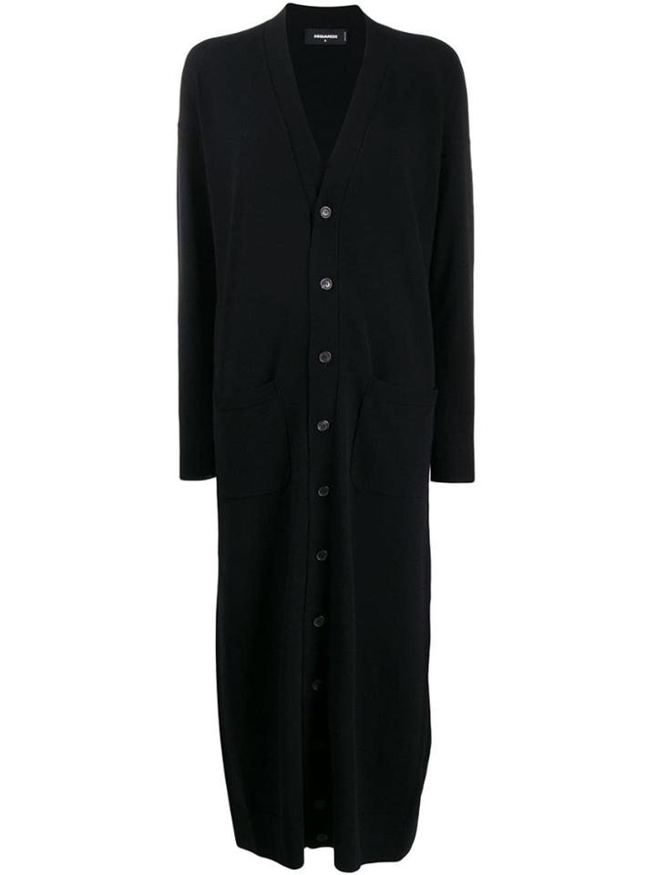 Dsquared2 Long Cardigan - Black