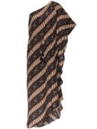 Figue Maisie Batik-print Striped Dress - Javdi