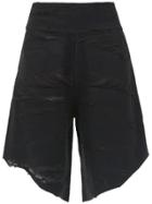 Uma Raquel Davidowicz Cina Destroyed Shorts - Black