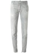 Dsquared2 'medium Waist Skinny' Jeans, Women's, Size: 42, Grey, Polyester/cotton/spandex/elastane