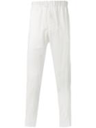 Ann Demeulemeester Grise Creased Effect Trousers, Men's, Size: Small, White, Cotton/rayon