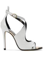 Marc Ellis Cross Strap Sandals - White