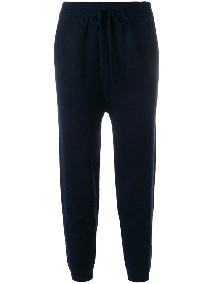 T By Alexander Wang Knitted Track Pants - Blue