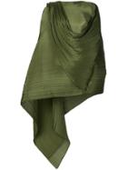 Pleats Please By Issey Miyake Pleated Draped Blouse - Green