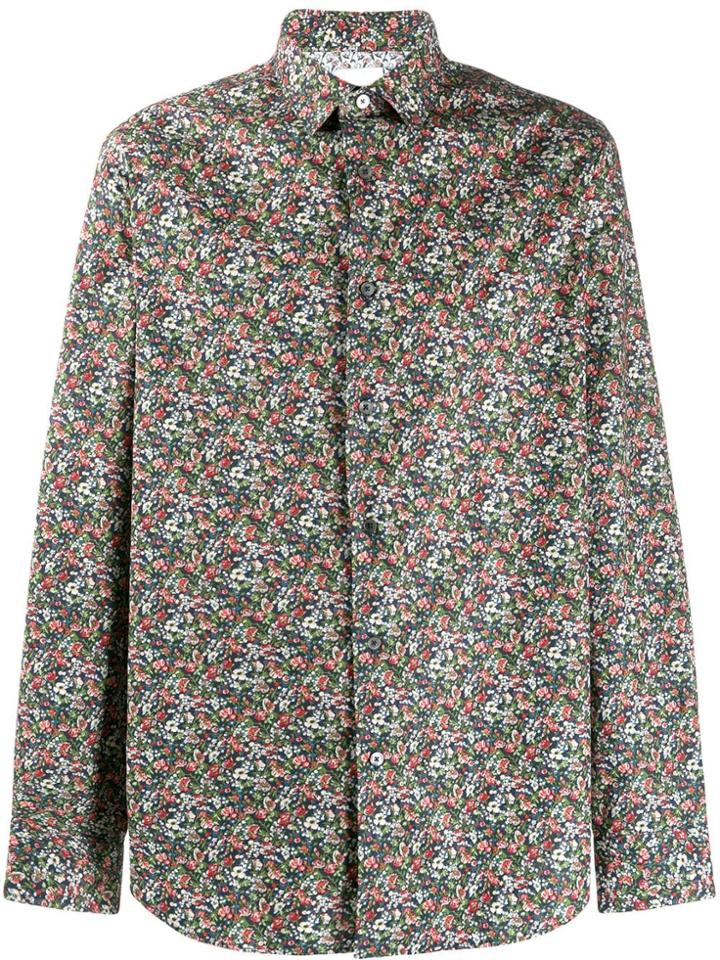 Paul Smith Floral Printed Shirt - Blue