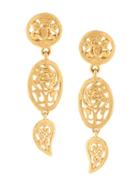 Chanel Pre-owned 1995's Cc Logos Earrings - Gold