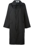 Issey Miyake Single Breasted Coat, Women's, Size: 2, Black, Polyester