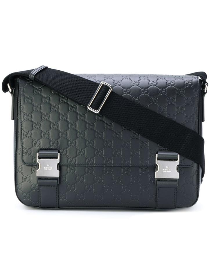 Gucci Gg Supreme Laptop Bag - Black