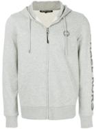 Michael Kors Collection Zipped Hooded Sweatshirt - Grey