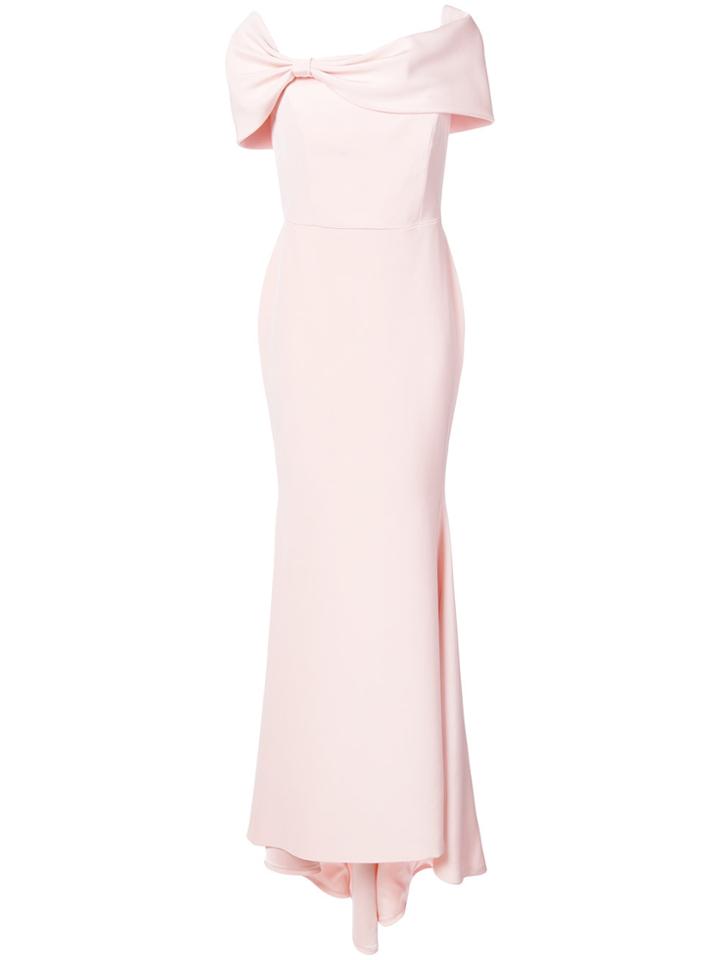 Christian Siriano Flared Gown Dress - Pink & Purple