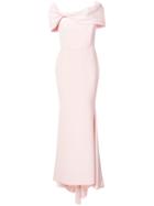 Christian Siriano Flared Gown Dress - Pink & Purple