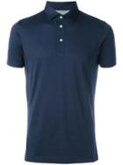 Brunello Cucinelli Classic Polo Shirt, Men's, Size: Xxl, Blue, Cotton/silk