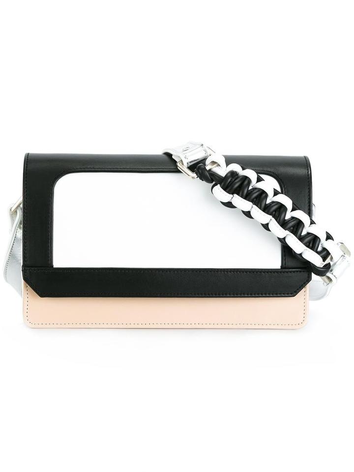 Sagan 'vienna Evening' Shoulder Bag, Women's, Black, Calf Leather/cotton