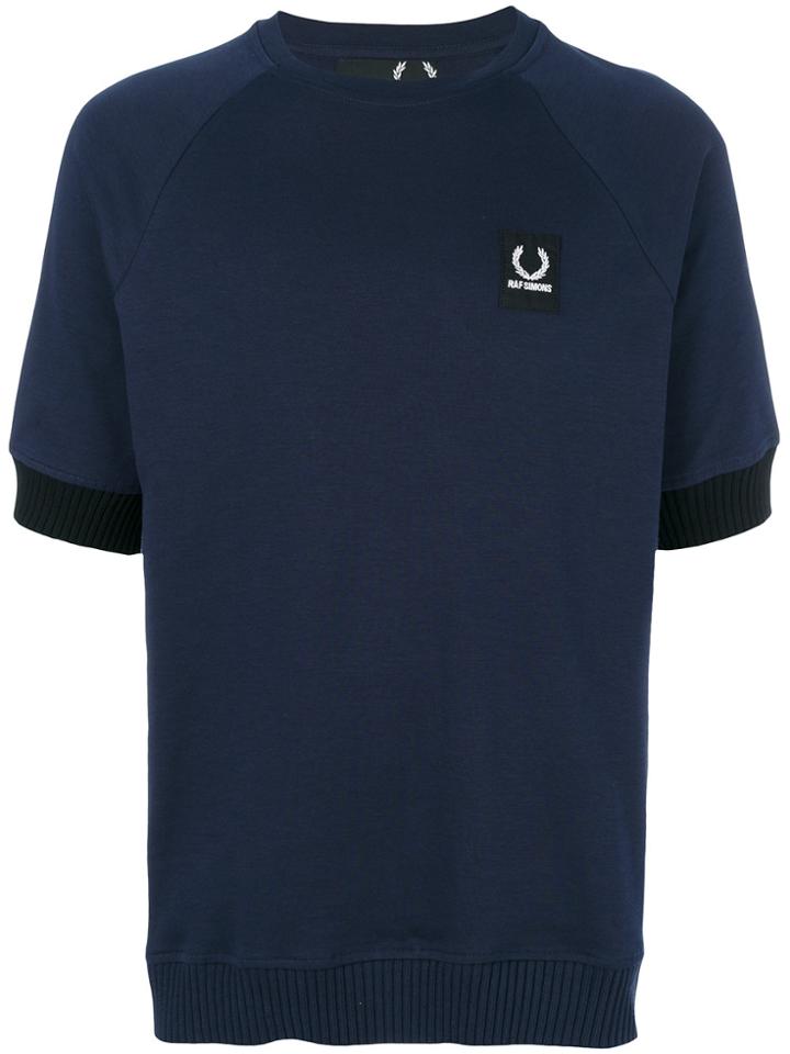 Raf Simons X Fred Perry Short-sleeved Sweatshirt - Blue