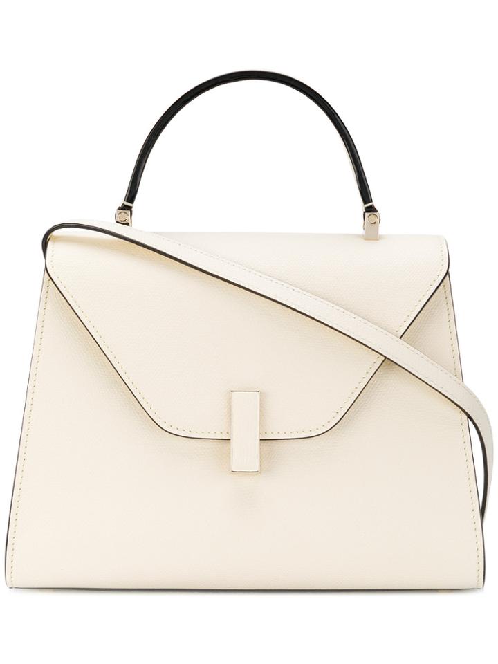 Valextra Foldover Top Tote - White