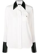 Ellery Contrast Details Shirt - White