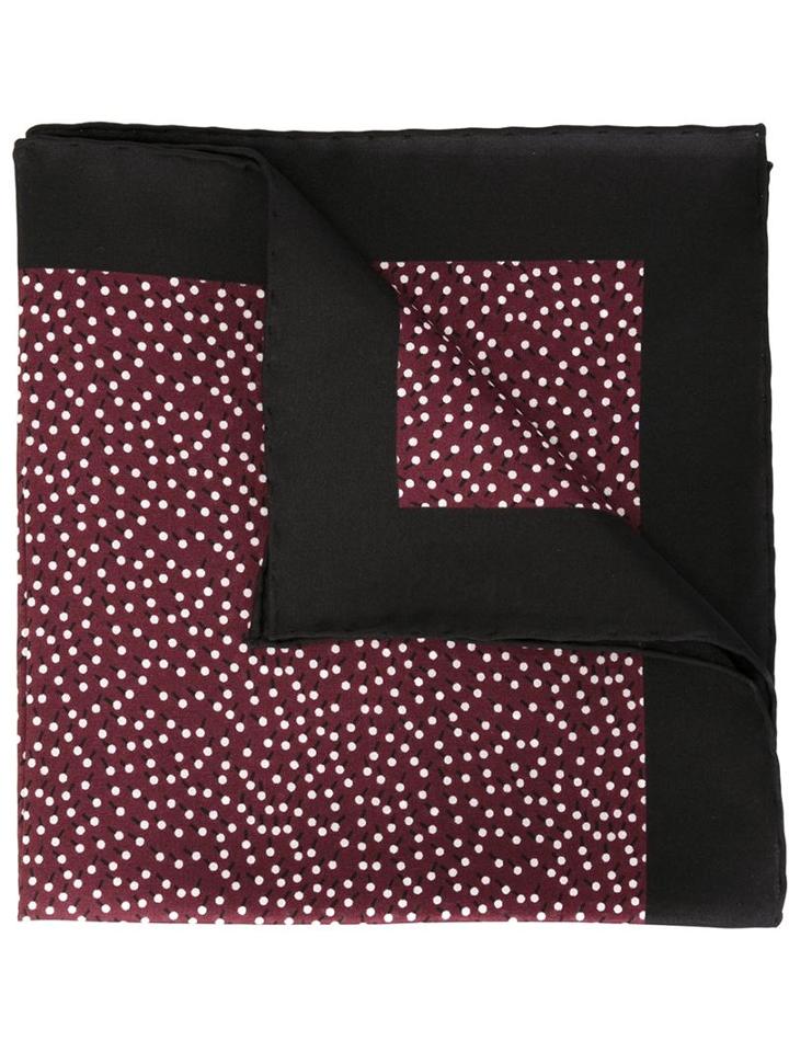 Lanvin Dotted Pocket Square, Men's, Pink/purple, Silk
