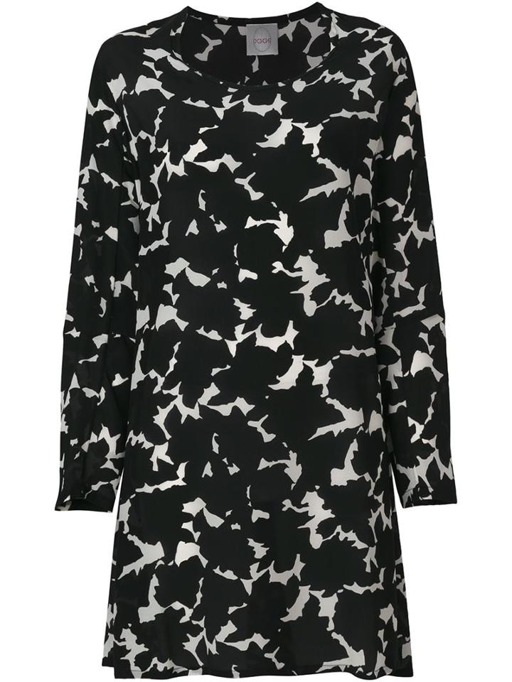 Eggs Printed Long Sleeve Day Dress