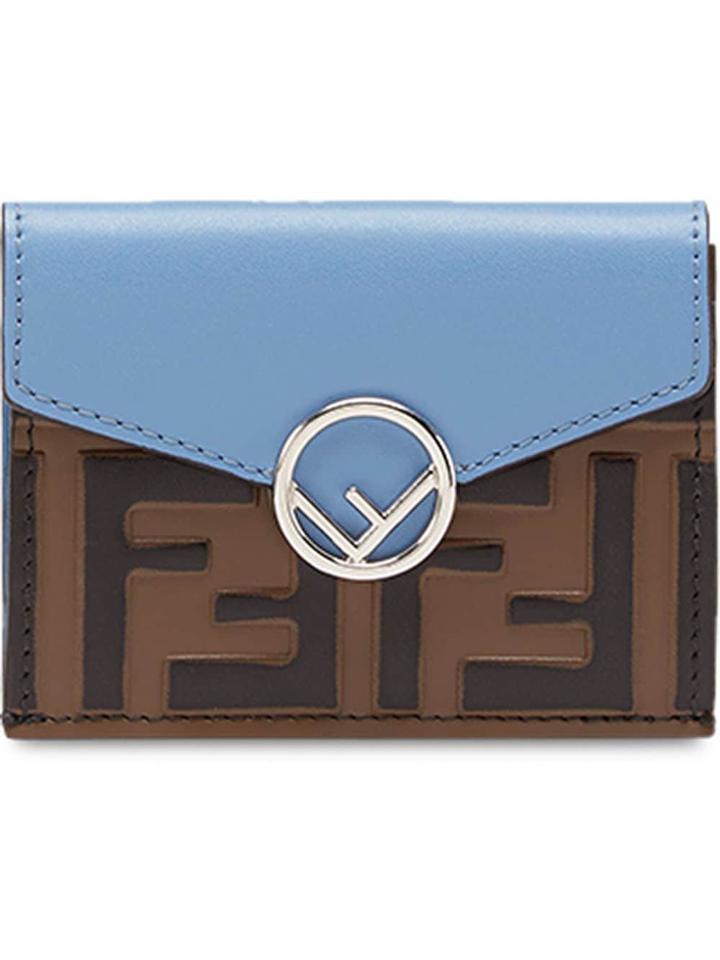 Fendi Ff Micro Trifold Wallet - Brown