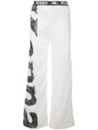 Faith Connexion Sequinned Track Pants - White