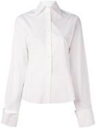 Marques'almeida Oversized Sleeves Shirt, Women's, Size: Medium, White, Cotton