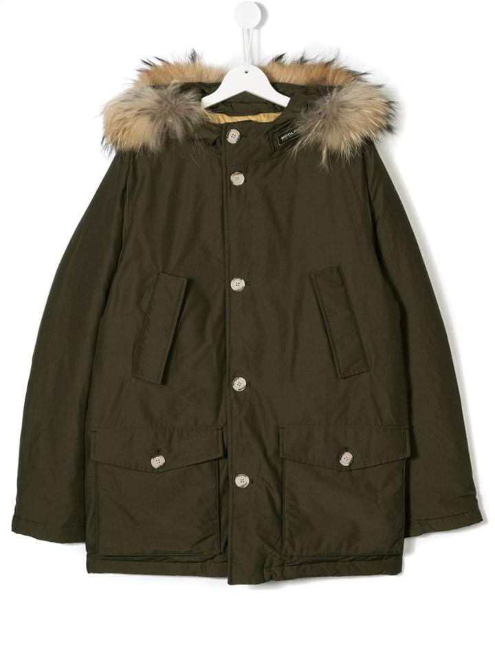 Woolrich Kids Woolrich Kids Wkcps2028cn03 Dag Verde Militare - Green