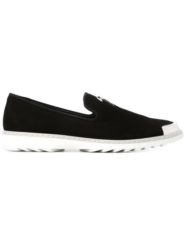 Giuseppe Zanotti Design Axel Loafers, Men's, Size: 45, Black, Rubber/suede