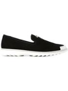 Giuseppe Zanotti Design Axel Loafers, Men's, Size: 45, Black, Rubber/suede
