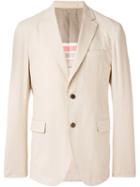 Salvatore Ferragamo Two Button Blazer, Men's, Size: 48, Nude/neutrals, Cotton/spandex/elastane/cupro