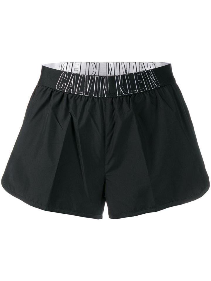 Calvin Klein Logo Waistband Shorts - Black