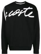 Lacoste Logo Print Jumper - Black