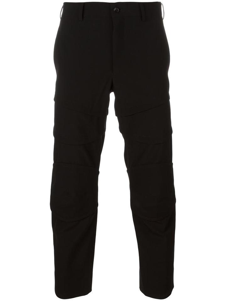 Comme Des Garçons Homme Plus Cropped Trousers, Men's, Size: Large, Black, Wool
